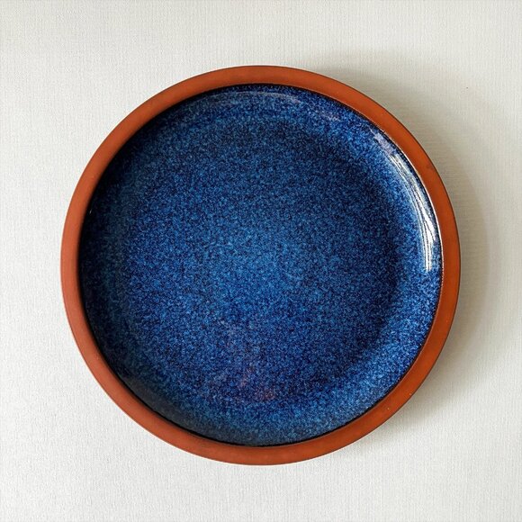 Vintage Suffolk Tableware Henry Watson Pottery England Blue Salad Plate - Picture 1 of 5